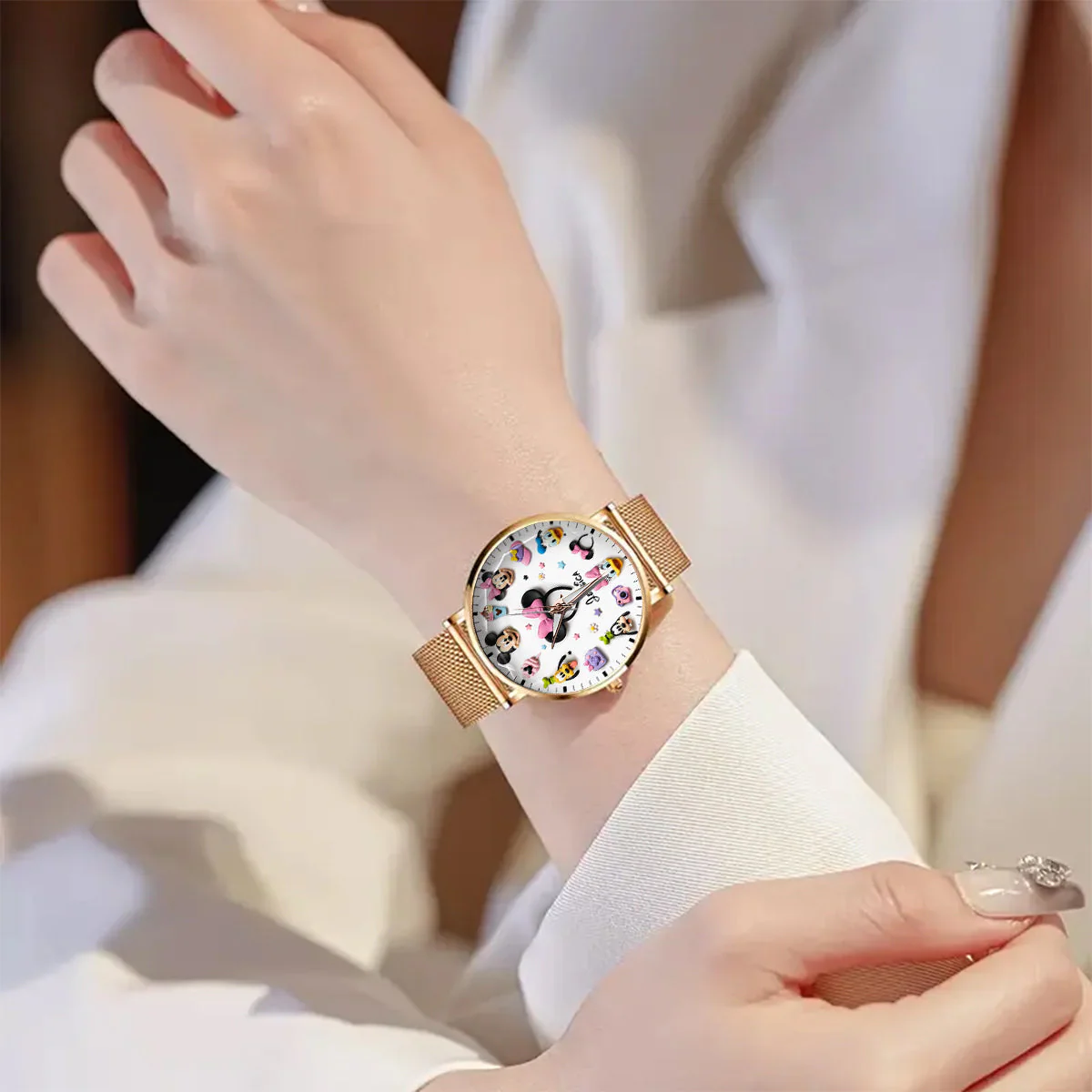 MkMo Magic Mouse In Magical World - Personalized Women Hand Watch - Gift For Her, Movie Fans NL122 - Image 2
