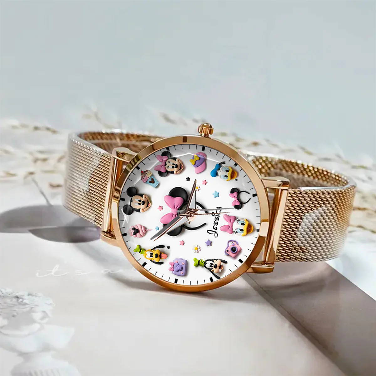 MkMo Magic Mouse In Magical World - Personalized Women Hand Watch - Gift For Her, Movie Fans NL122 - Image 3