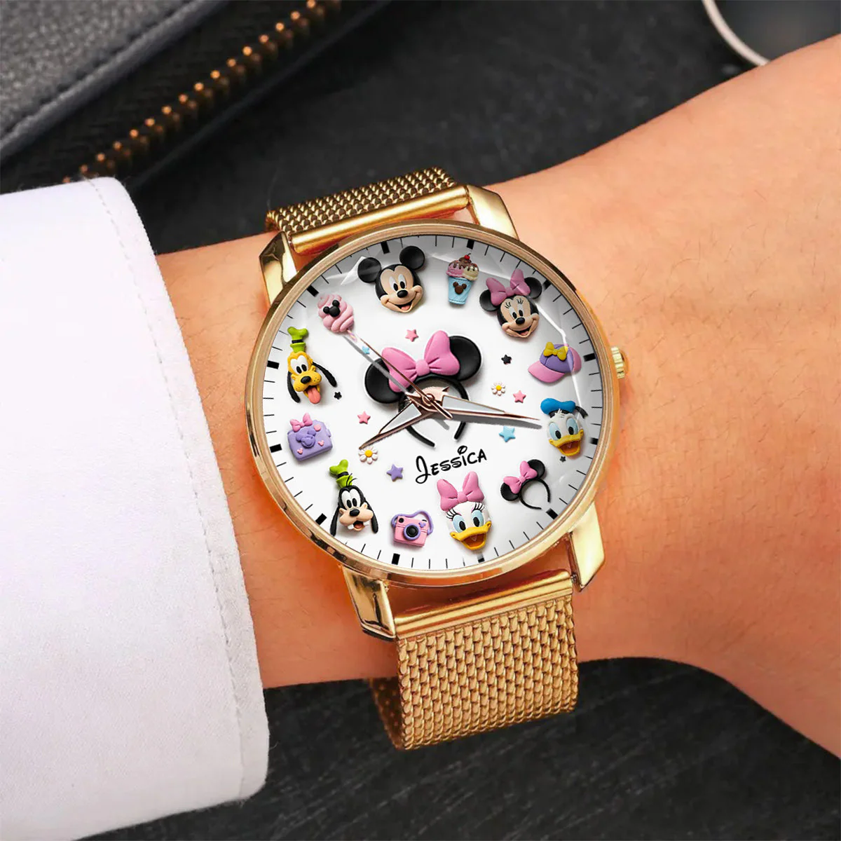 MkMo Magic Mouse In Magical World - Personalized Women Hand Watch - Gift For Her, Movie Fans NL122 - Image 4