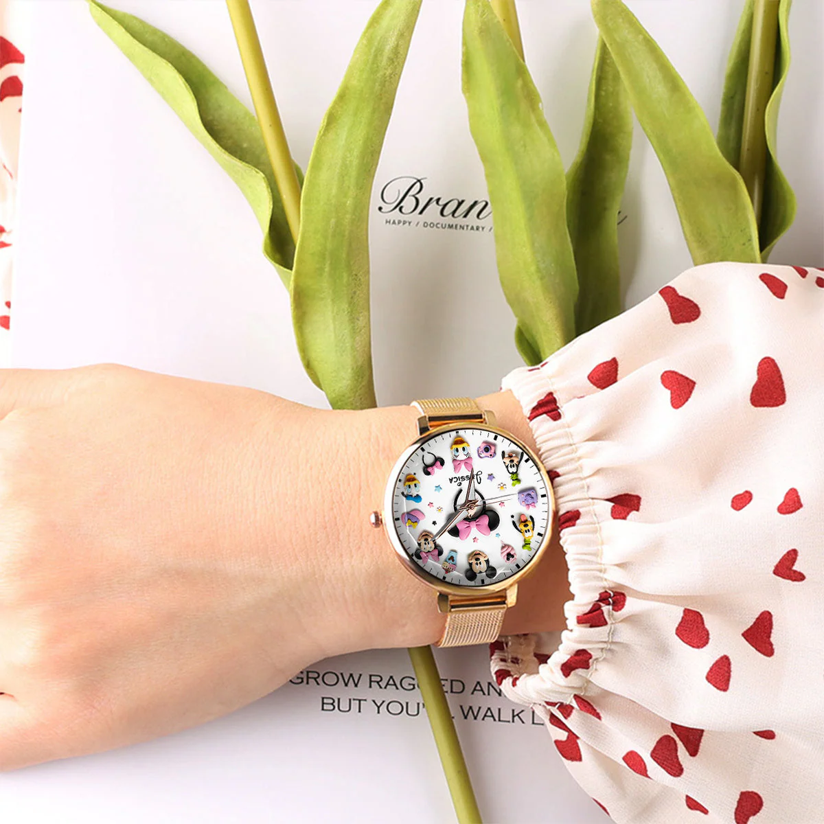 MkMo Magic Mouse In Magical World - Personalized Women Hand Watch - Gift For Her, Movie Fans NL122 - Image 5