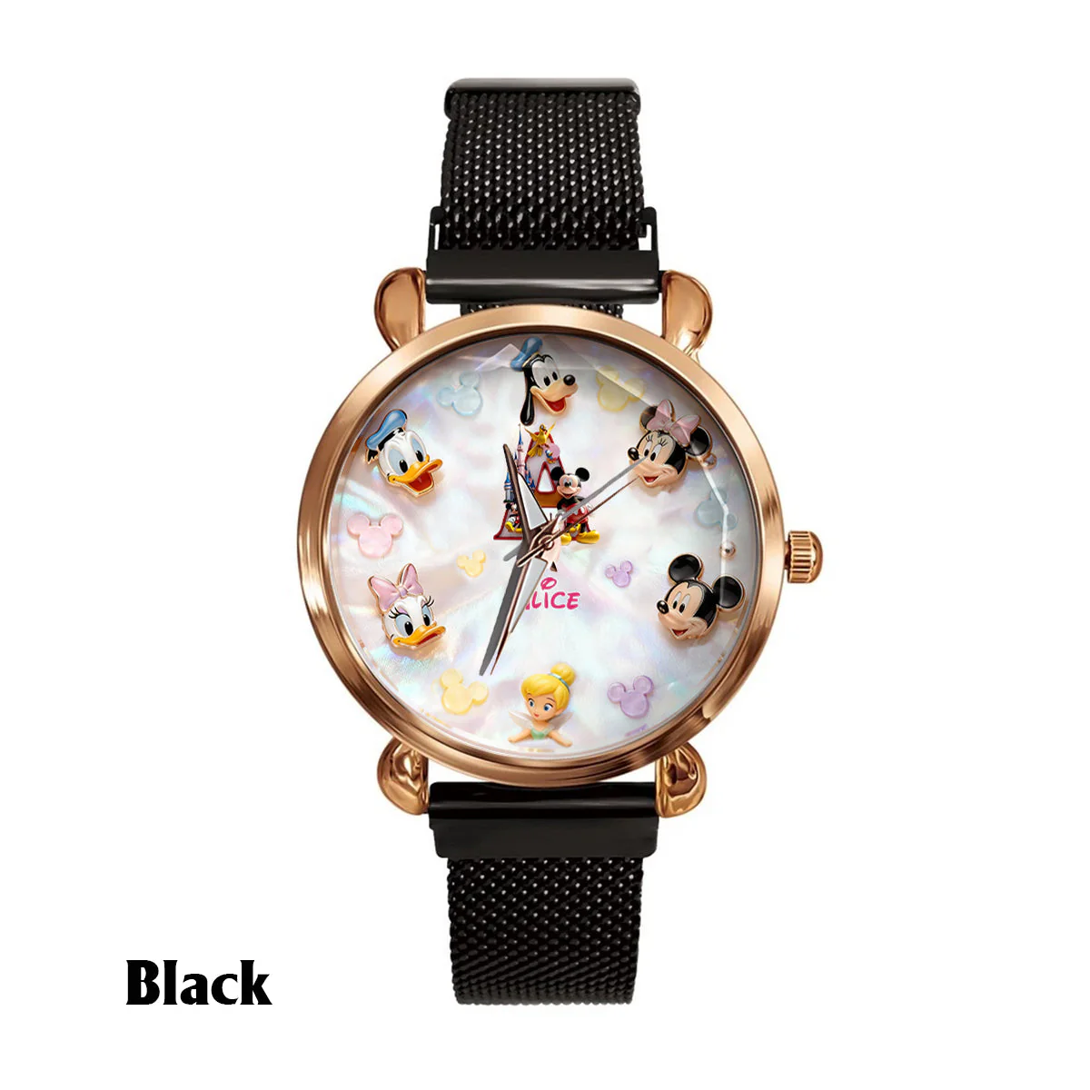 MkMo Magic Mouse Letter - Personalized Women Hand Watch - Gift For Movie Fans NL122 - Image 6