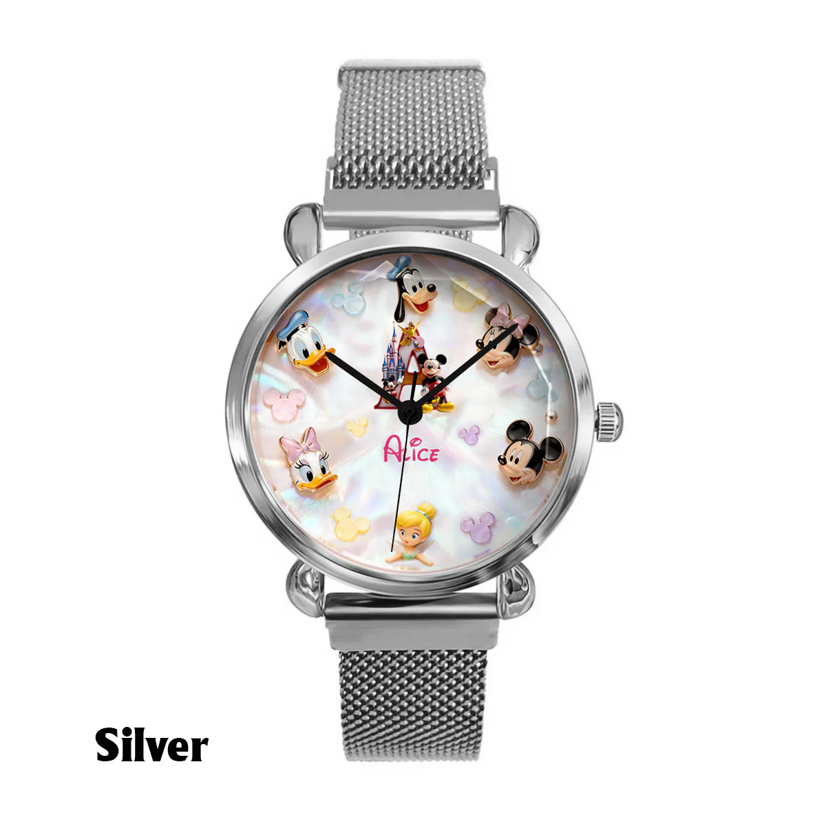 MkMo Magic Mouse Letter - Personalized Women Hand Watch - Gift For Movie Fans NL122 - Image 7