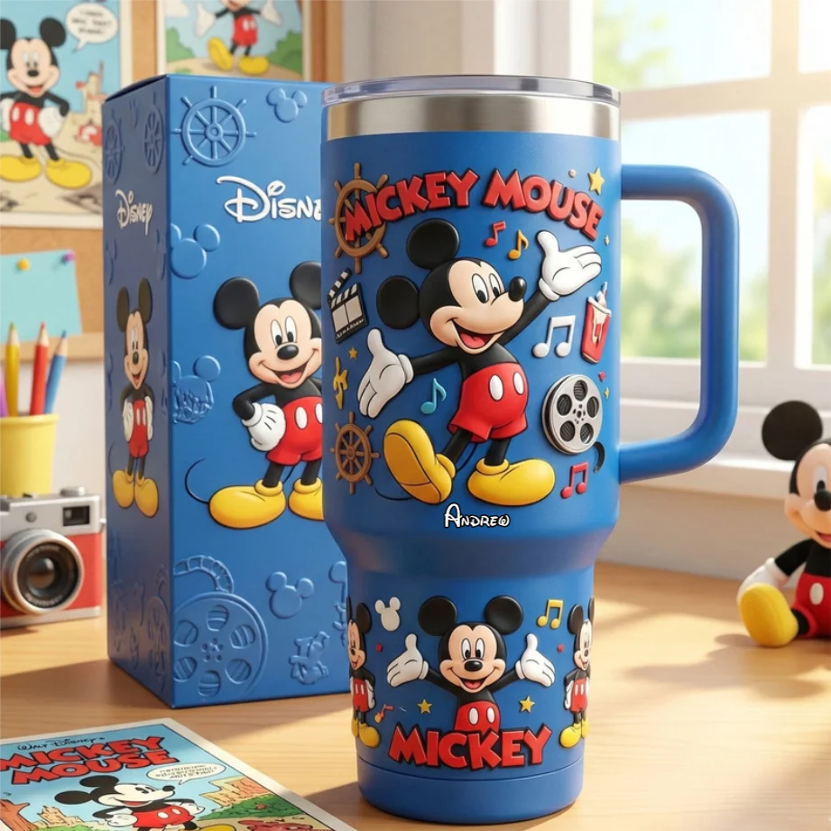 MkMo Magic Mouse Life Is Better With A Smile - Personalized Tumbler - Gift For Movie Fans NL122