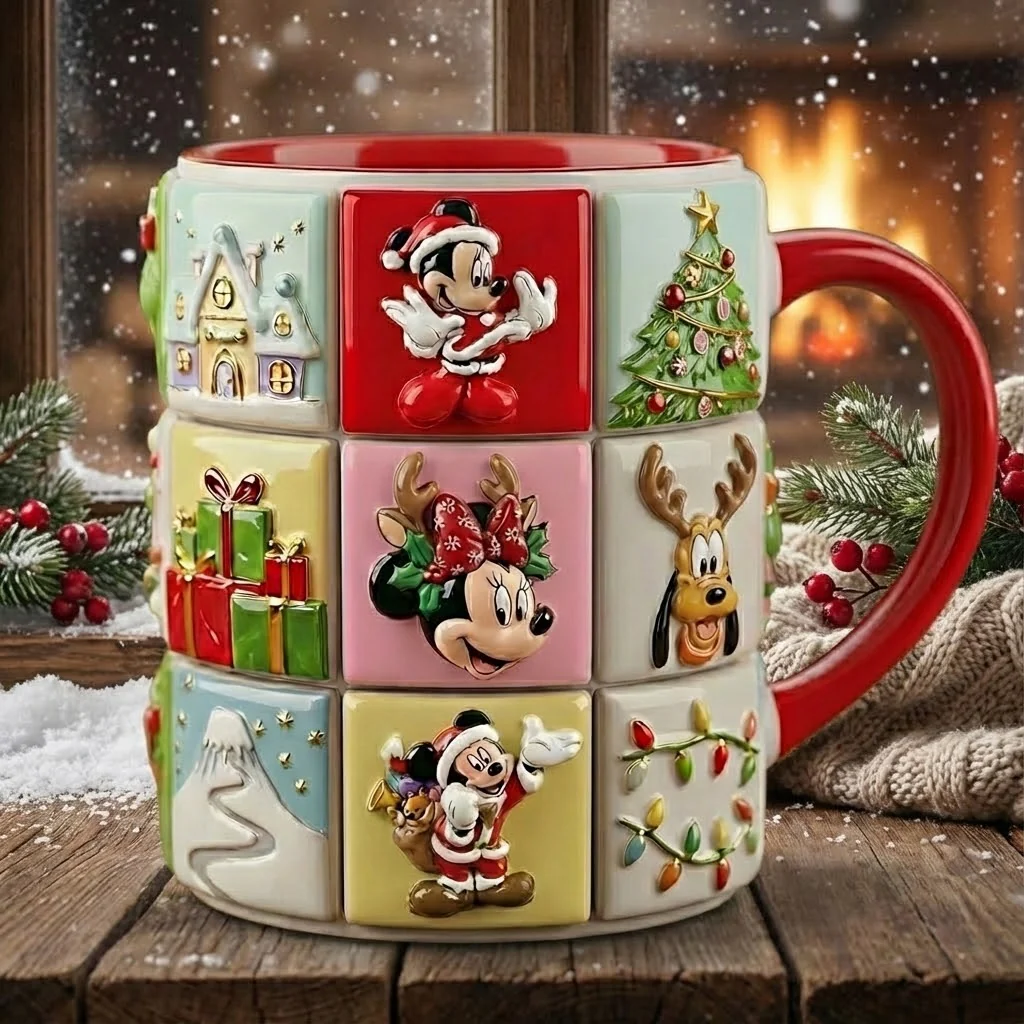 MkMo Magic Mouse Love Makes Every Day Magical - Personalized Accent Mug - Christmas Gift For Movie Fans NL122 - Image 2