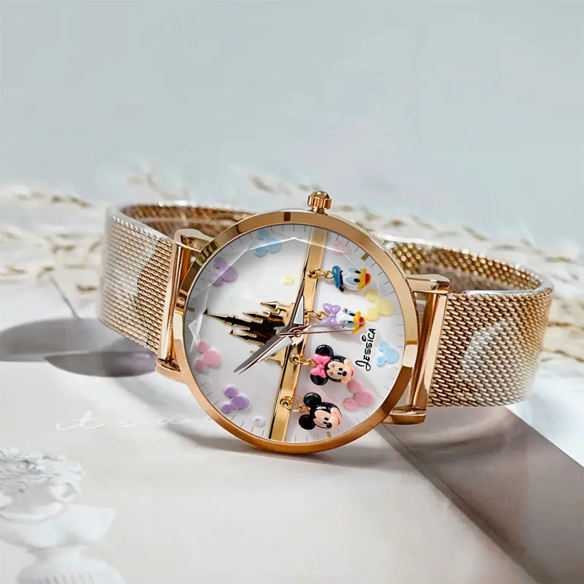 MkMo Magic Mouse Magical - Personalized Women Hand Watch - Gift For Her, Movie Fans HH01 - Image 3