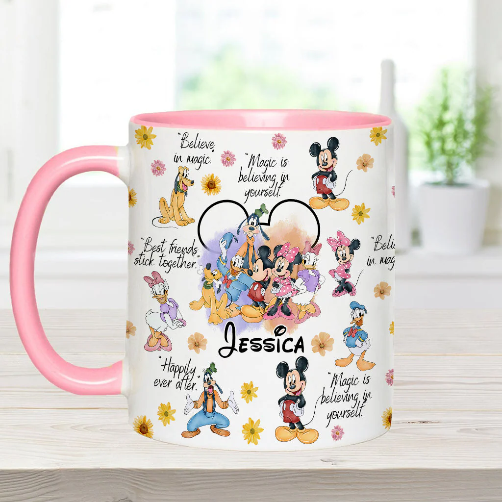 MkMo Magic Mouse Moments We Love - Personalized Accent Mug - Christmas Gift NA94 - Image 9