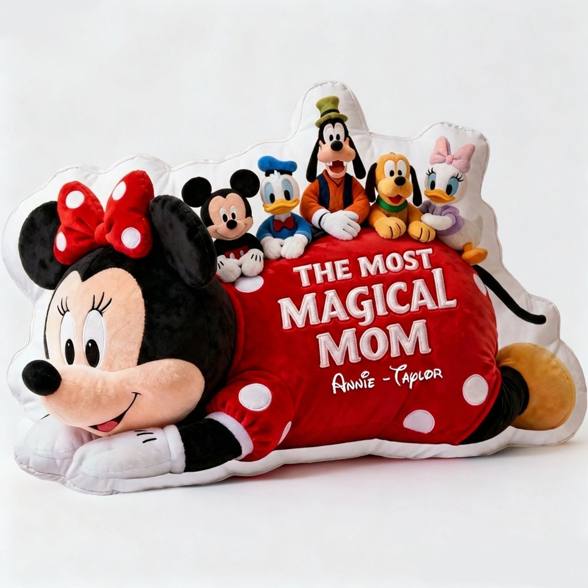 MkMo Magic Mouse The Most Magical Mom - Personalized Custom Shaped Pillow - Gift For Mom NL122 - Image 5