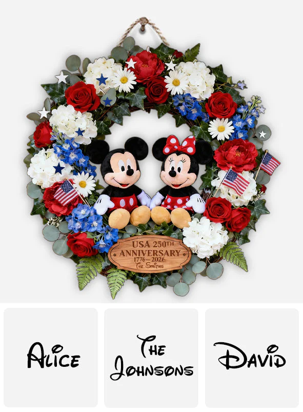 MkMo Magic Mouse USA 250th Anniversary - Personalized Custom Shaped Wood Sign - Gift For Patriot, Fan Movies HH01 - Image 4
