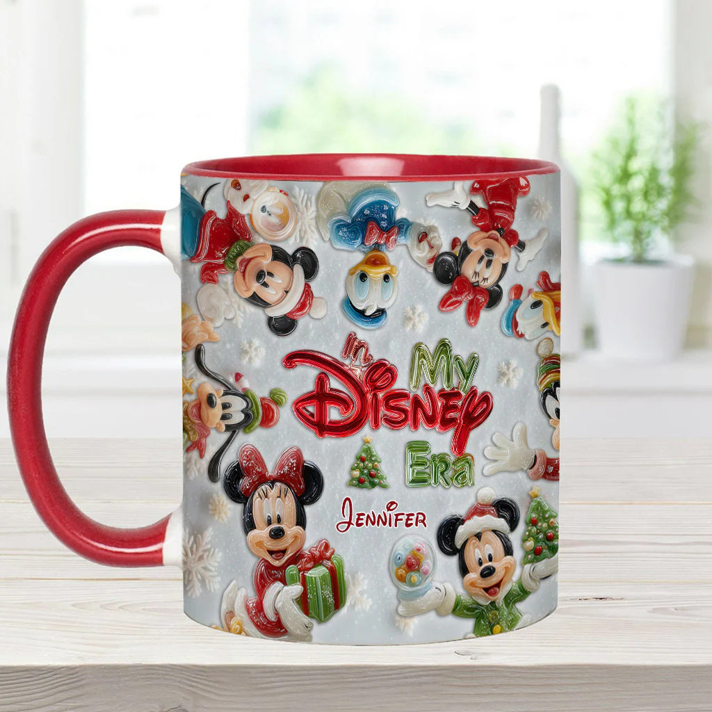 MkMo Magic Mouse We Wish You A Merry Christmas - Personalized Accent Mug - Christmas Gift NA94 - Image 5