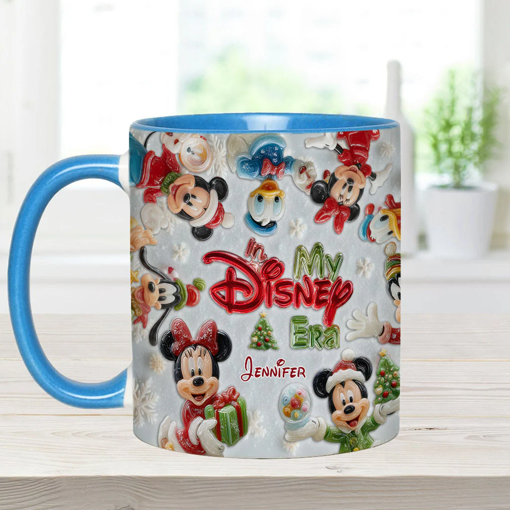 MkMo Magic Mouse We Wish You A Merry Christmas - Personalized Accent Mug - Christmas Gift NA94 - Image 7