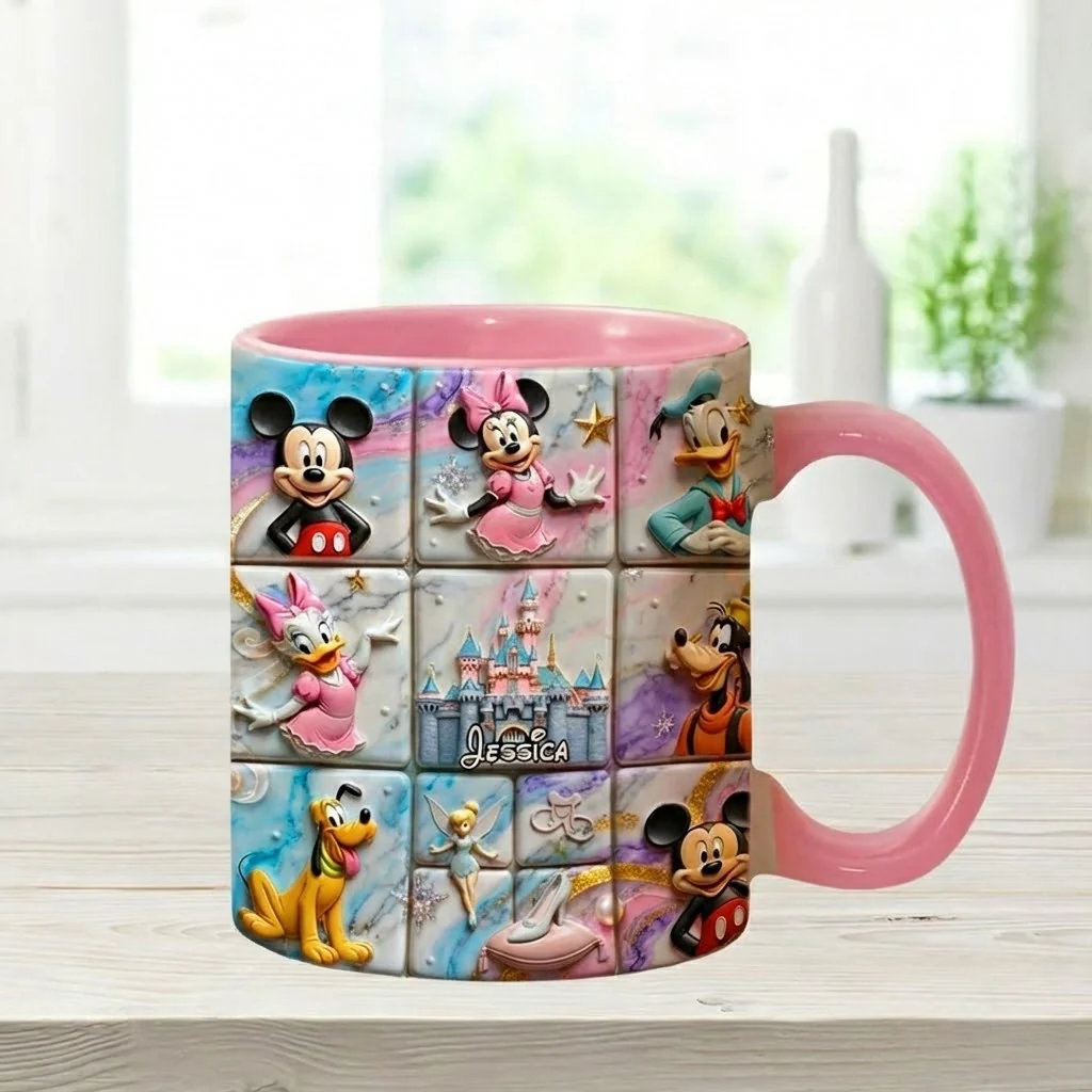 MkMo Magic Mouse With Friends - Personalized Accent Mug - Christmas Gift For Fan Movies HH01 - Image 2