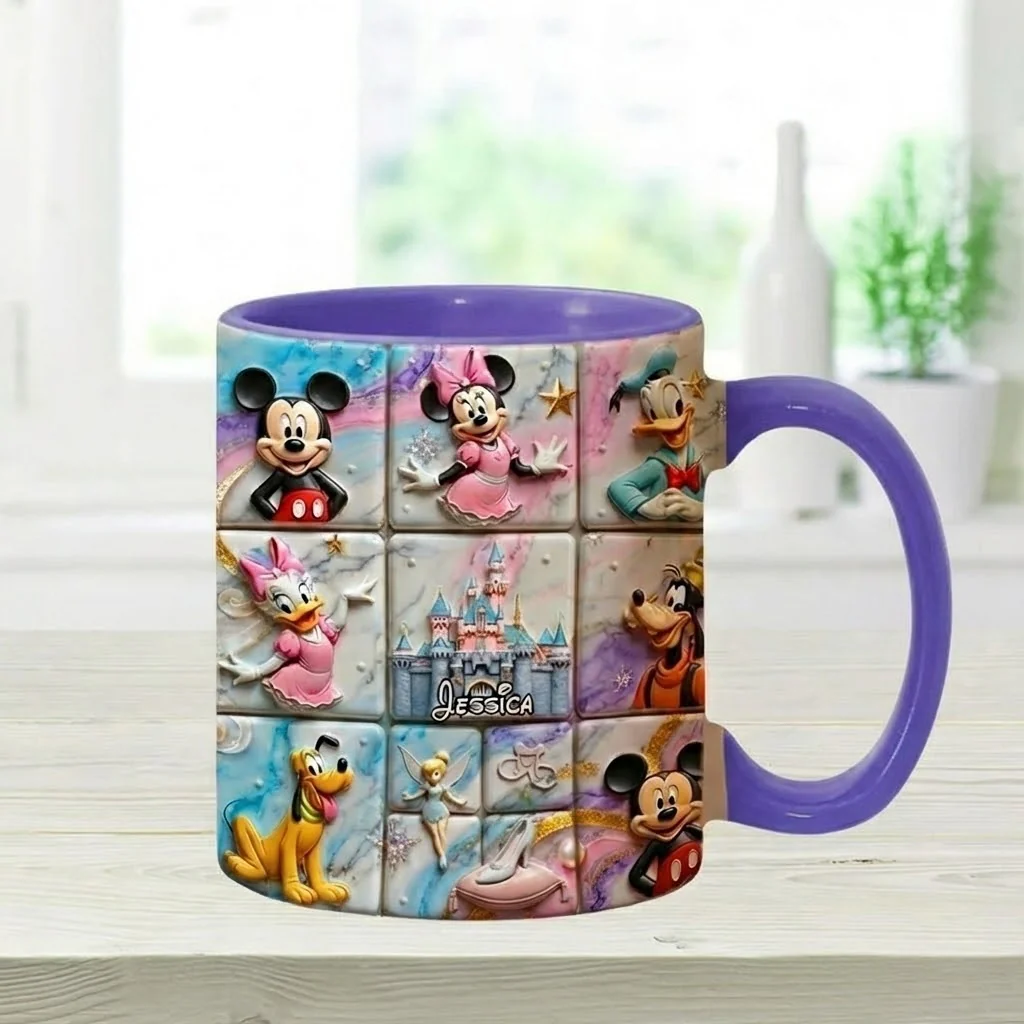 MkMo Magic Mouse With Friends - Personalized Accent Mug - Christmas Gift For Fan Movies HH01 - Image 3