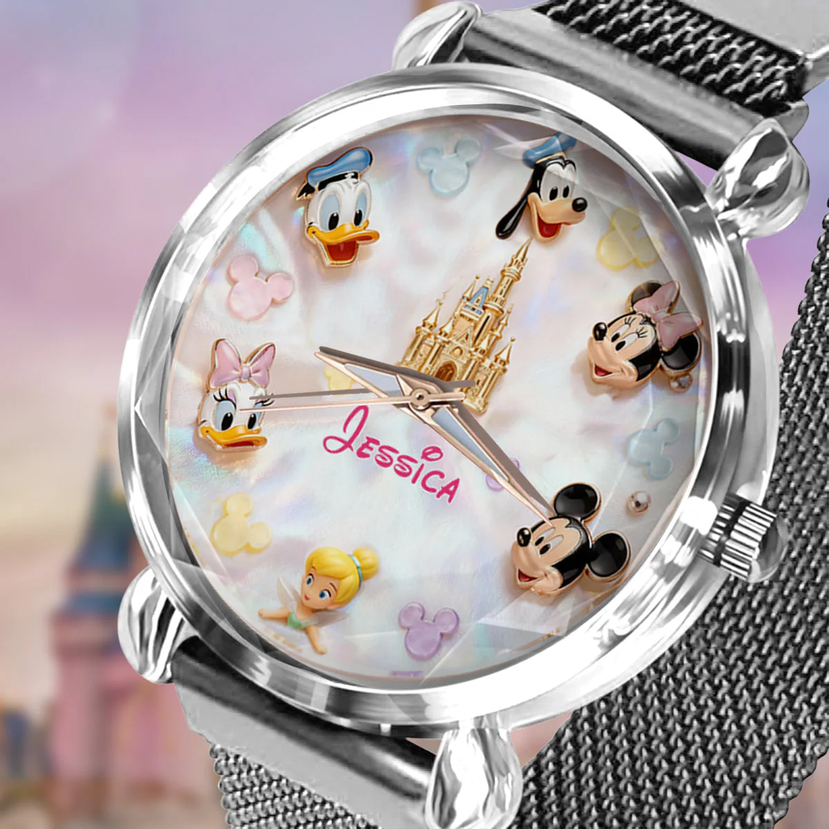MkMo Magic Mouse With Friends - Personalized Women Hand Watch - Gift For Her, Movie Fans HH01