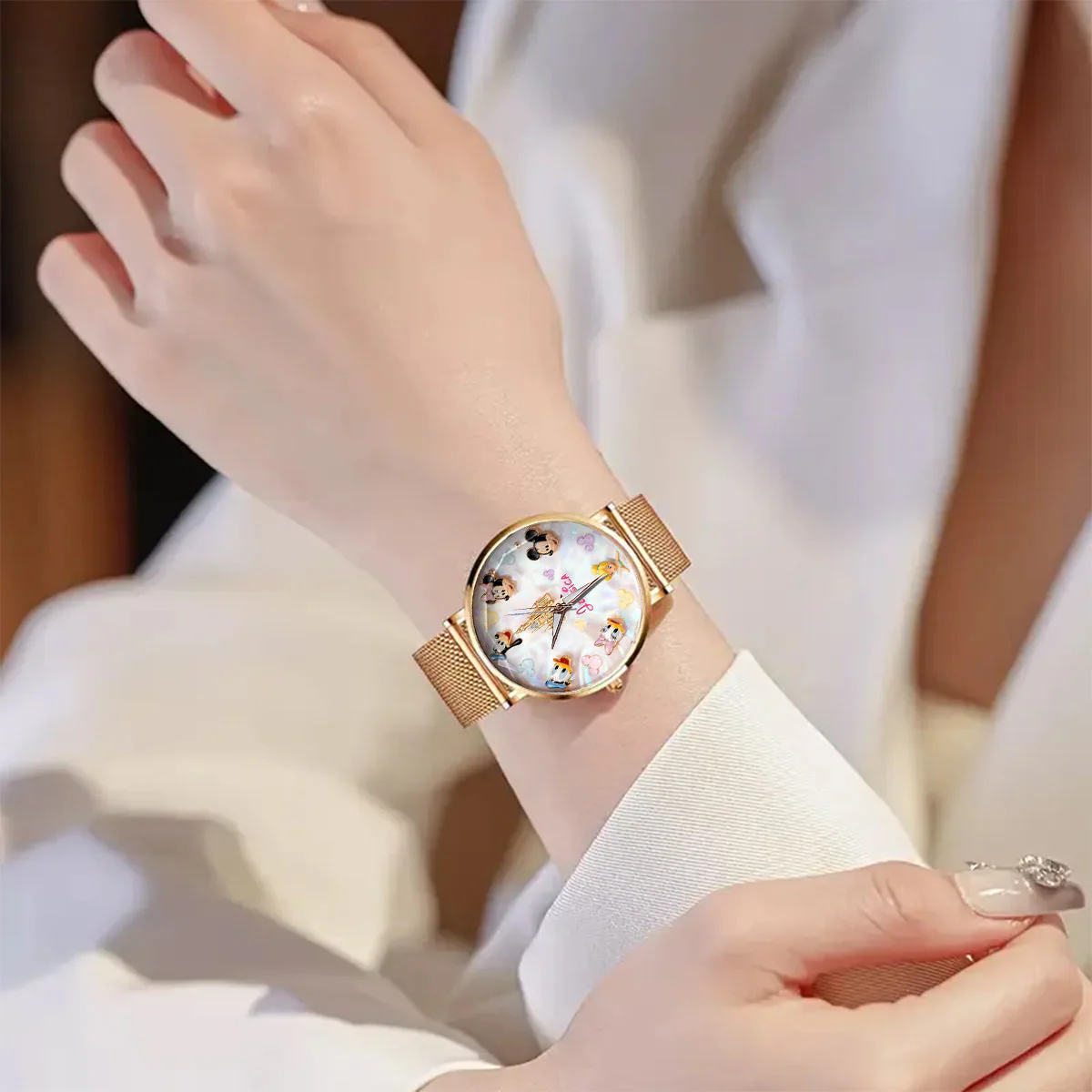 MkMo Magic Mouse With Friends - Personalized Women Hand Watch - Gift For Her, Movie Fans HH01 - Image 2