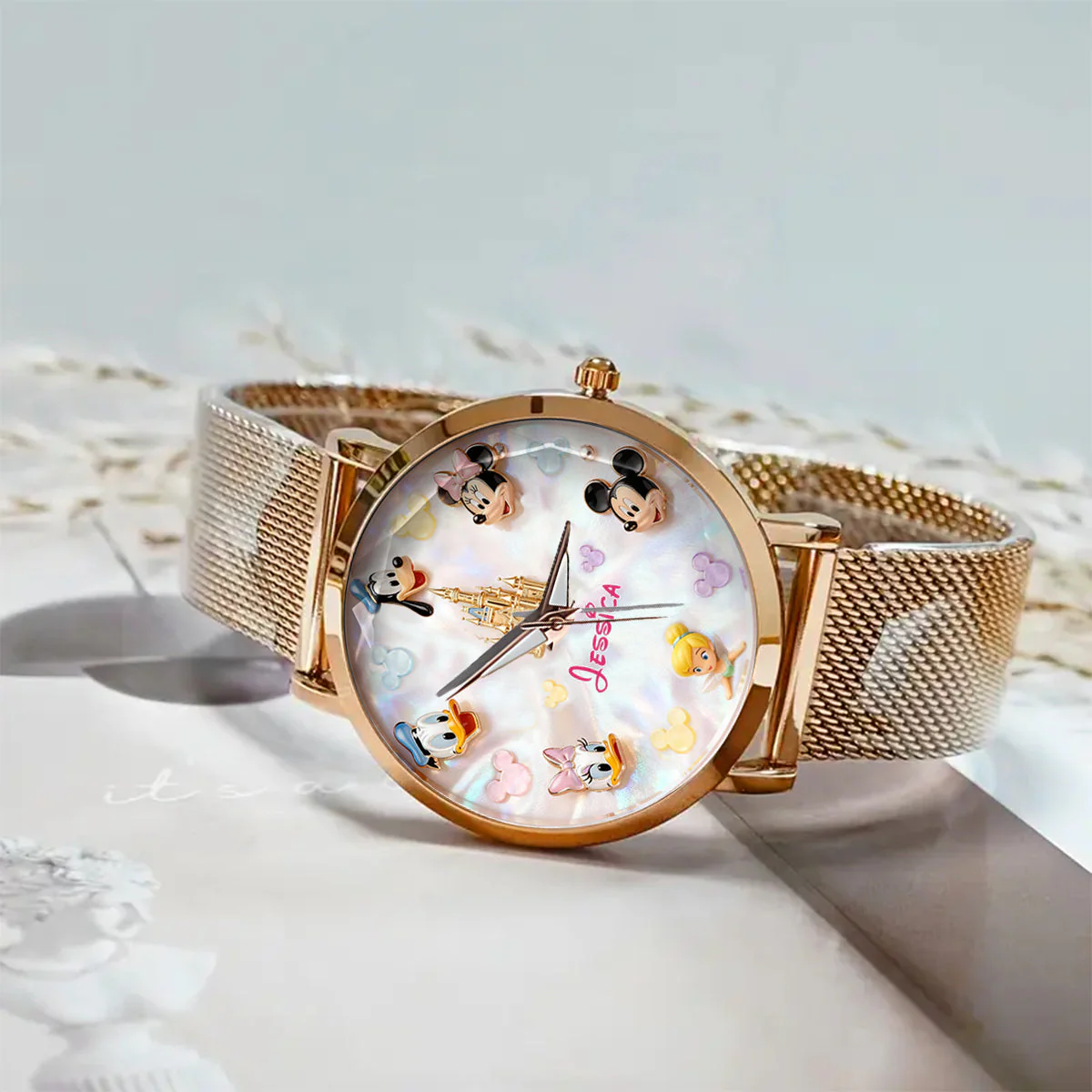 MkMo Magic Mouse With Friends - Personalized Women Hand Watch - Gift For Her, Movie Fans HH01 - Image 3