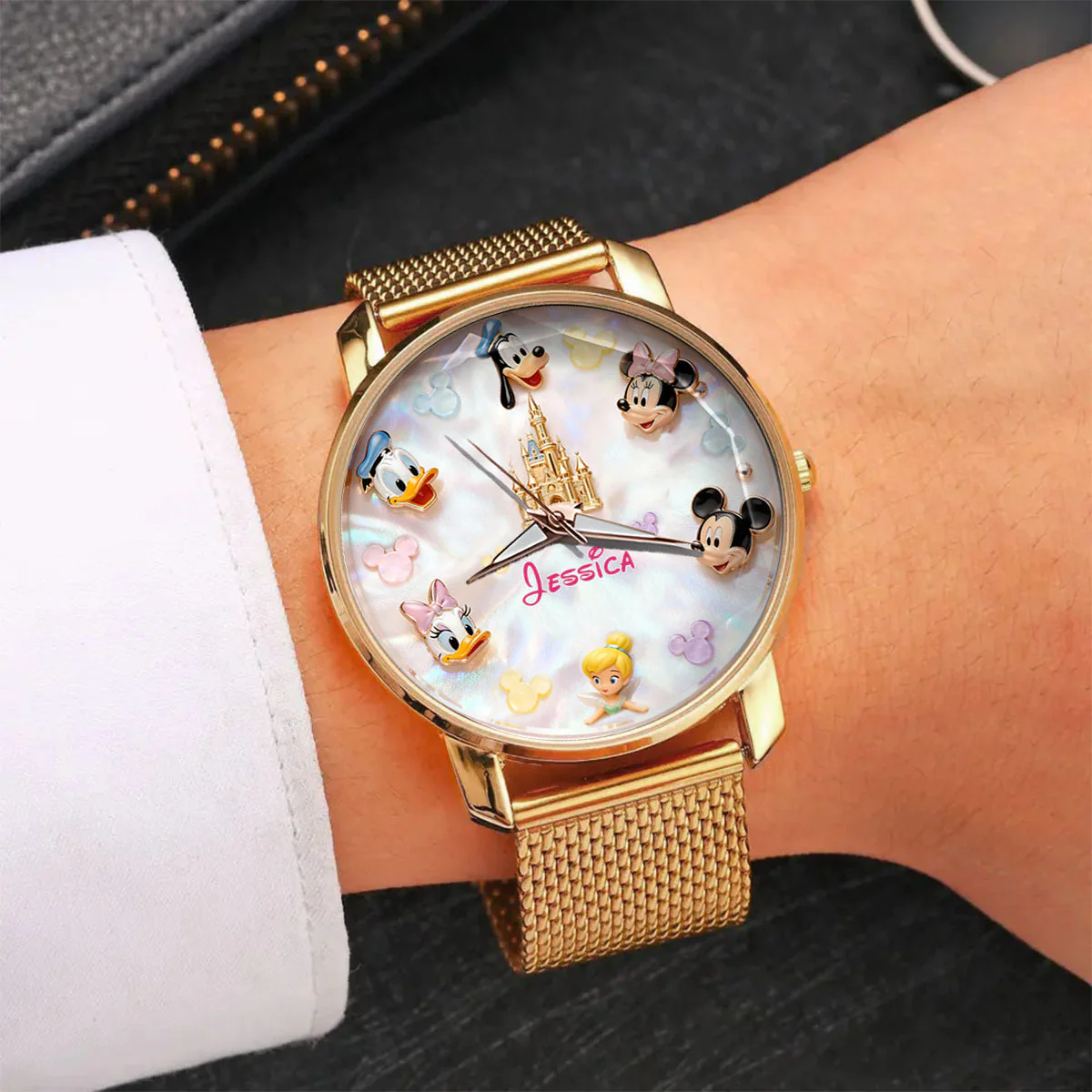 MkMo Magic Mouse With Friends - Personalized Women Hand Watch - Gift For Her, Movie Fans HH01 - Image 4