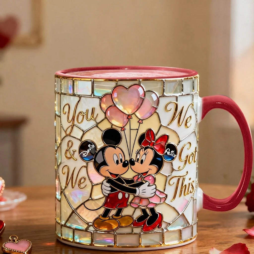 MkMo Magic Mouse You And Me We Got This - Personalized Accent Mug - Gift For Couple, Fan Movies HH01