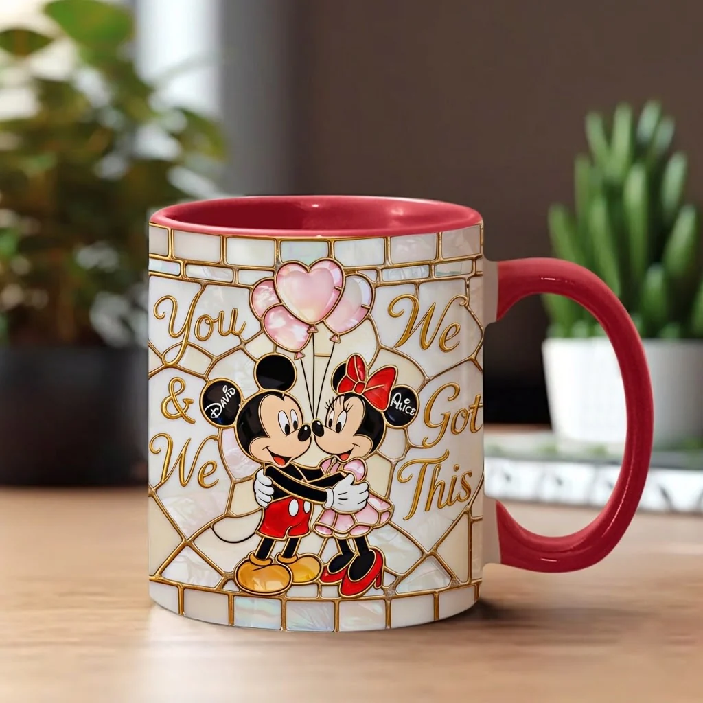 MkMo Magic Mouse You And Me We Got This - Personalized Accent Mug - Gift For Couple, Fan Movies HH01 - Image 3