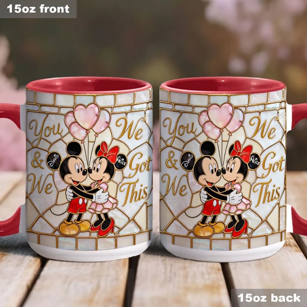 MkMo Magic Mouse You And Me We Got This - Personalized Accent Mug - Gift For Couple, Fan Movies HH01 - Image 4