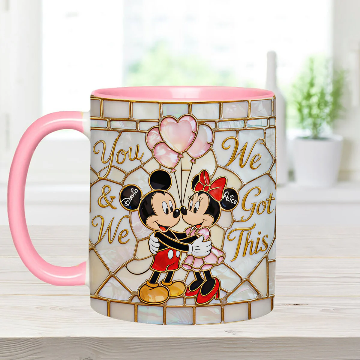 MkMo Magic Mouse You And Me We Got This - Personalized Accent Mug - Gift For Couple, Fan Movies HH01 - Image 7