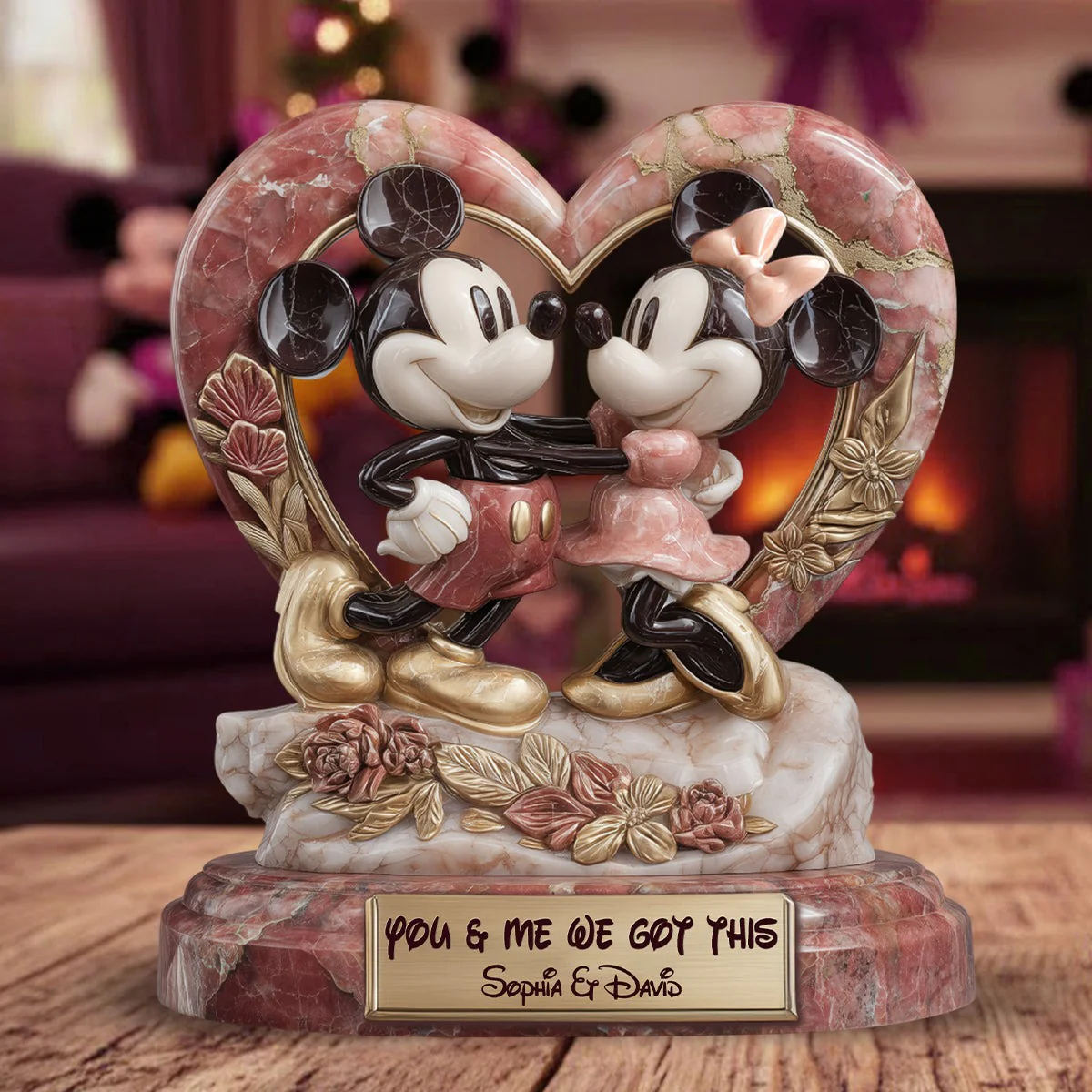 MkMo Magic Mouse You And Me We Got This - Personalized Custom Shaped Acrylic Plaque - Gift For Couples NL122