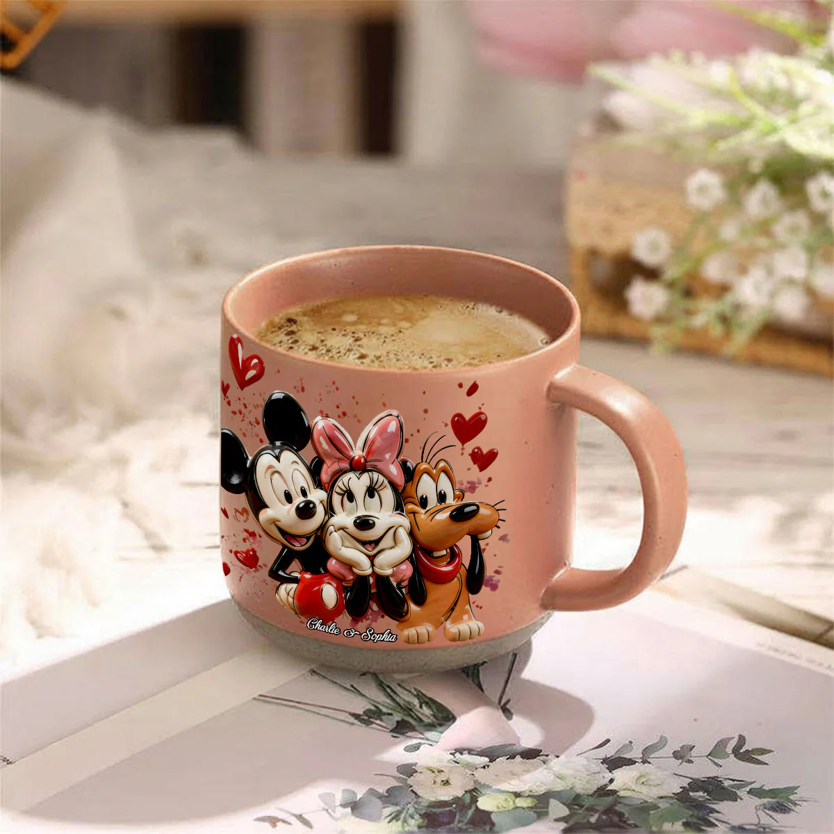 MkMo Magic Mouse You And Me We Got This - Personalized Pottery Mug - Gift For Couples, Movie Fans NL122 - Image 2