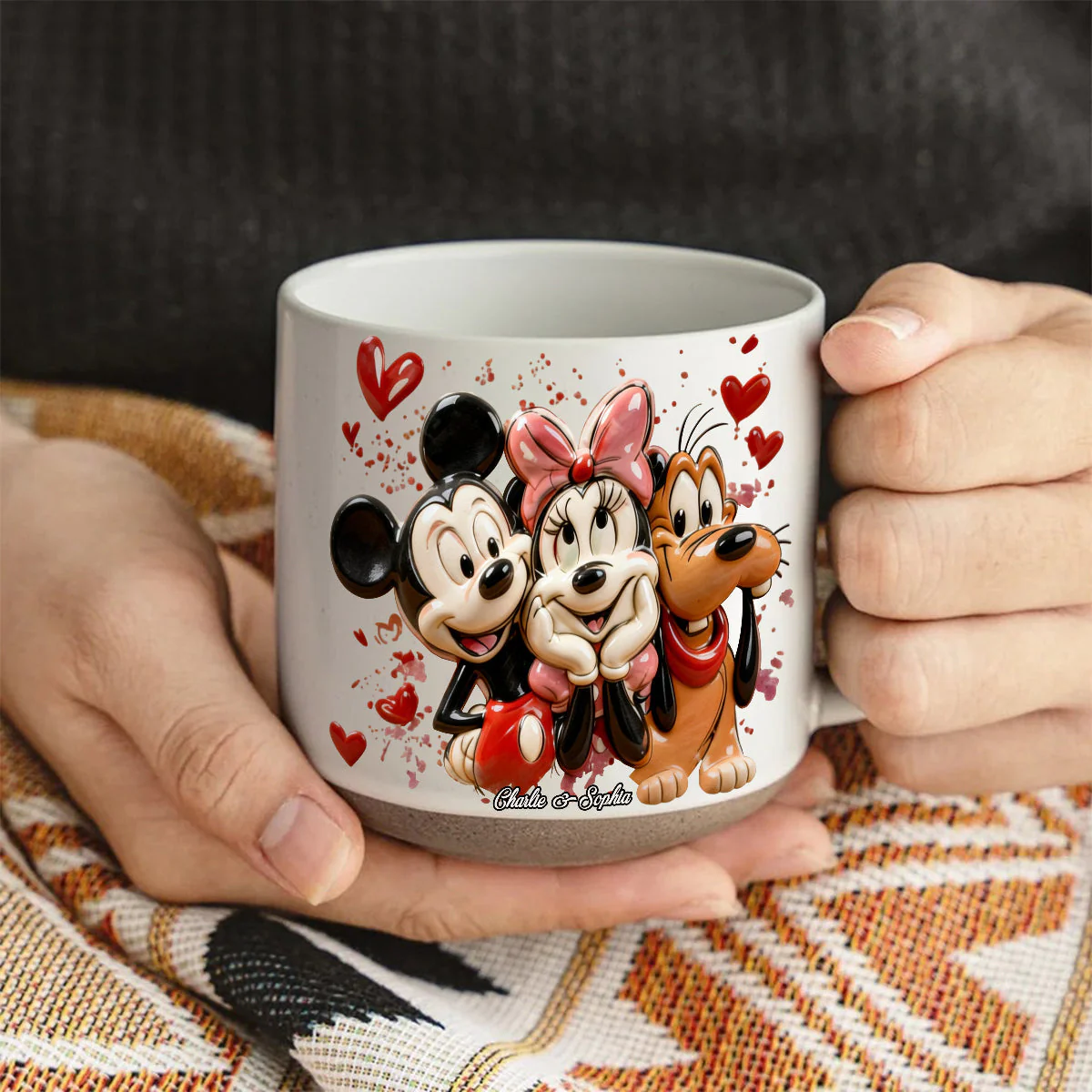 MkMo Magic Mouse You And Me We Got This - Personalized Pottery Mug - Gift For Couples, Movie Fans NL122 - Image 4