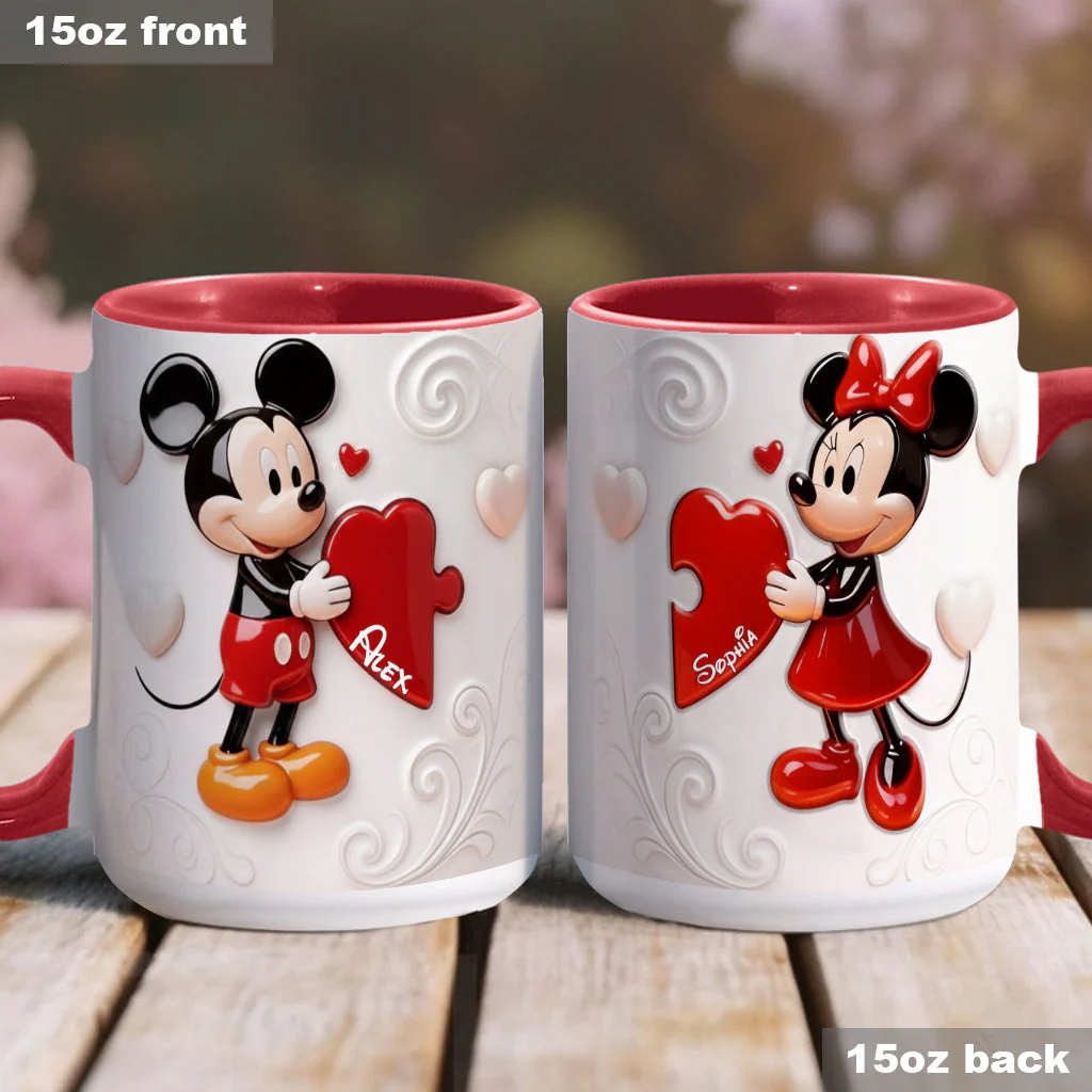 MkMo Magic Mouse You Are My Missing Piece - Personalized Accent Mug - Gift For Couple, Fan Movies, Matching Mug HH01 - Image 5