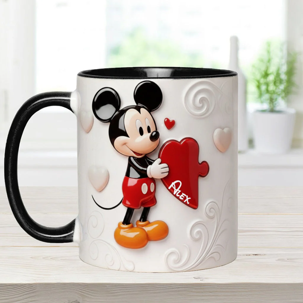 MkMo Magic Mouse You Are My Missing Piece - Personalized Accent Mug - Gift For Couple, Fan Movies, Matching Mug HH01 - Image 6