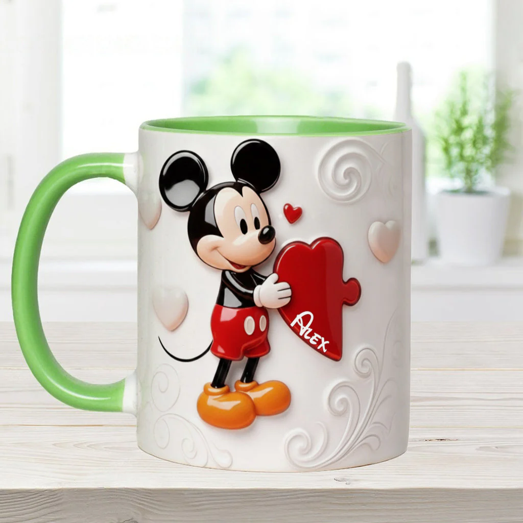 MkMo Magic Mouse You Are My Missing Piece - Personalized Accent Mug - Gift For Couple, Fan Movies, Matching Mug HH01 - Image 8