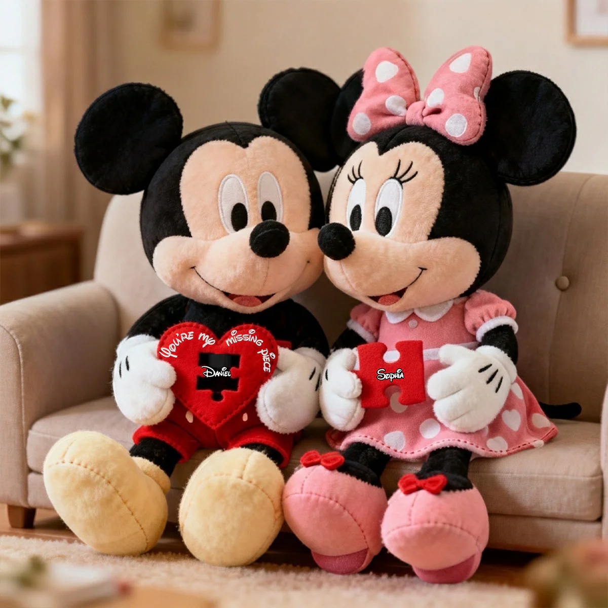 MkMo Magic Mouse You're My Missing Piece - Personalized Custom Shaped Pillow - Gift For Couple, Fan Movies HH01