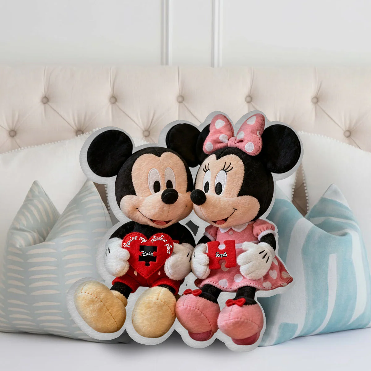 MkMo Magic Mouse You're My Missing Piece - Personalized Custom Shaped Pillow - Gift For Couple, Fan Movies HH01 - Image 3