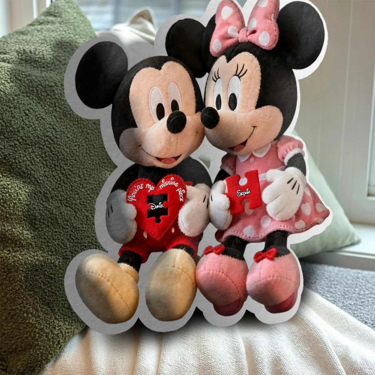 MkMo Magic Mouse You're My Missing Piece - Personalized Custom Shaped Pillow - Gift For Couple, Fan Movies HH01 - Image 5