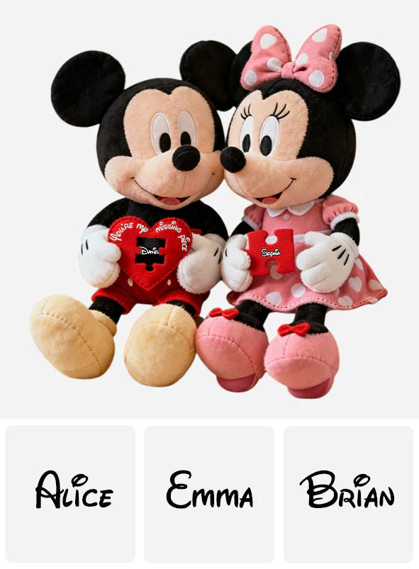 MkMo Magic Mouse You're My Missing Piece - Personalized Custom Shaped Pillow - Gift For Couple, Fan Movies HH01 - Image 9