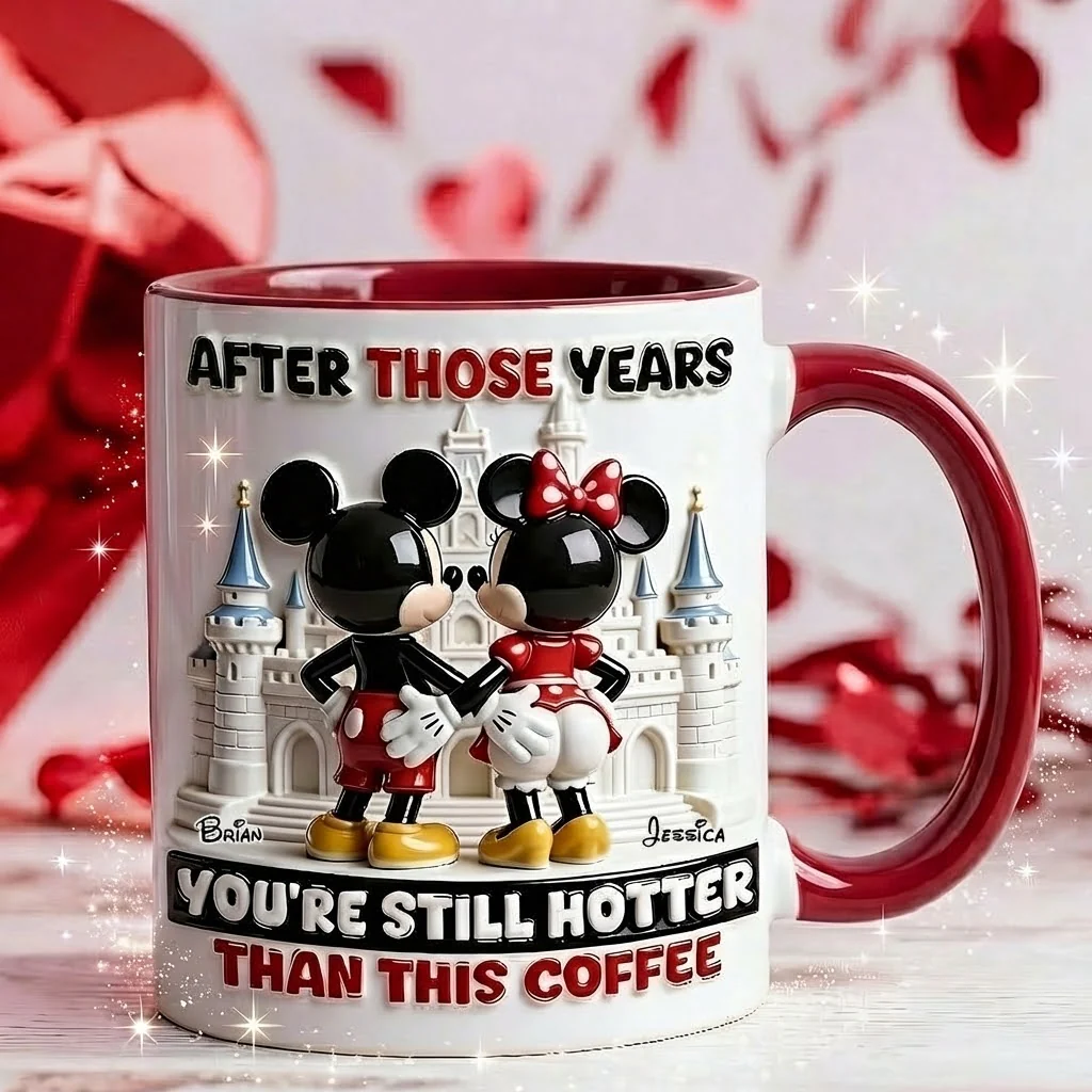 MkMo Magic Mouse You're Still Hotter Than This Coffee - Personalized Accent Mug - Gift For Couple, Fan Movies HH01