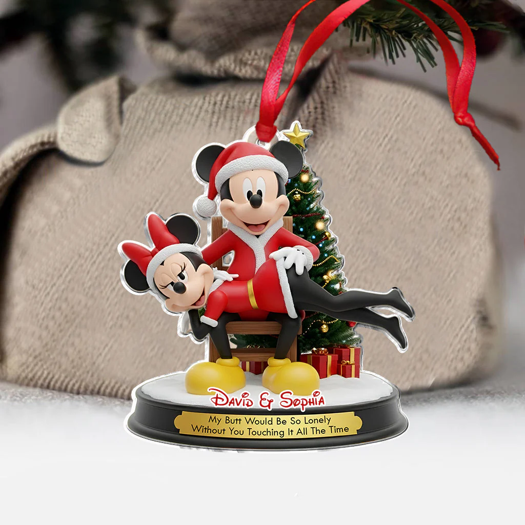 MkMo My Butt Would Be So Lonely Without U - Personalized Acrylic Ornament - Christmas Gifts For Couples NA94 - Image 2