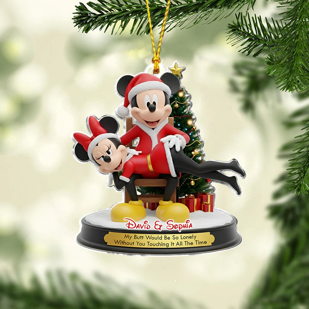 MkMo My Butt Would Be So Lonely Without U - Personalized Acrylic Ornament - Christmas Gifts For Couples NA94 - Image 3