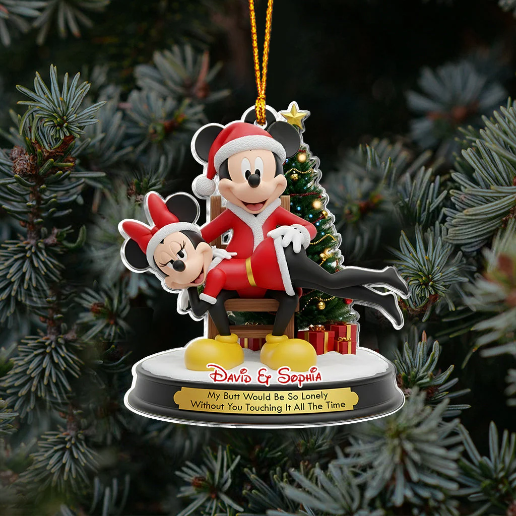 MkMo My Butt Would Be So Lonely Without U - Personalized Acrylic Ornament - Christmas Gifts For Couples NA94 - Image 5