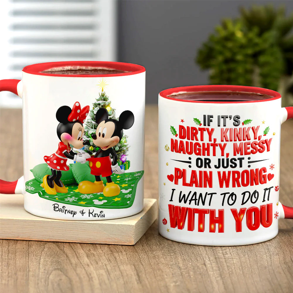 MkMo Naughty Love Magic Mouse - Personalized Accent Mug - Gift For Couples NA94 - Image 2