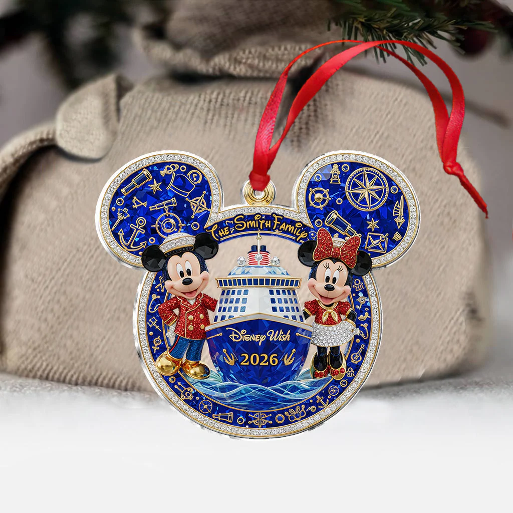 MkMo Our Cruise Trip - Personalized Acrylic Ornament - Gifts For Couples NA94 - Image 2