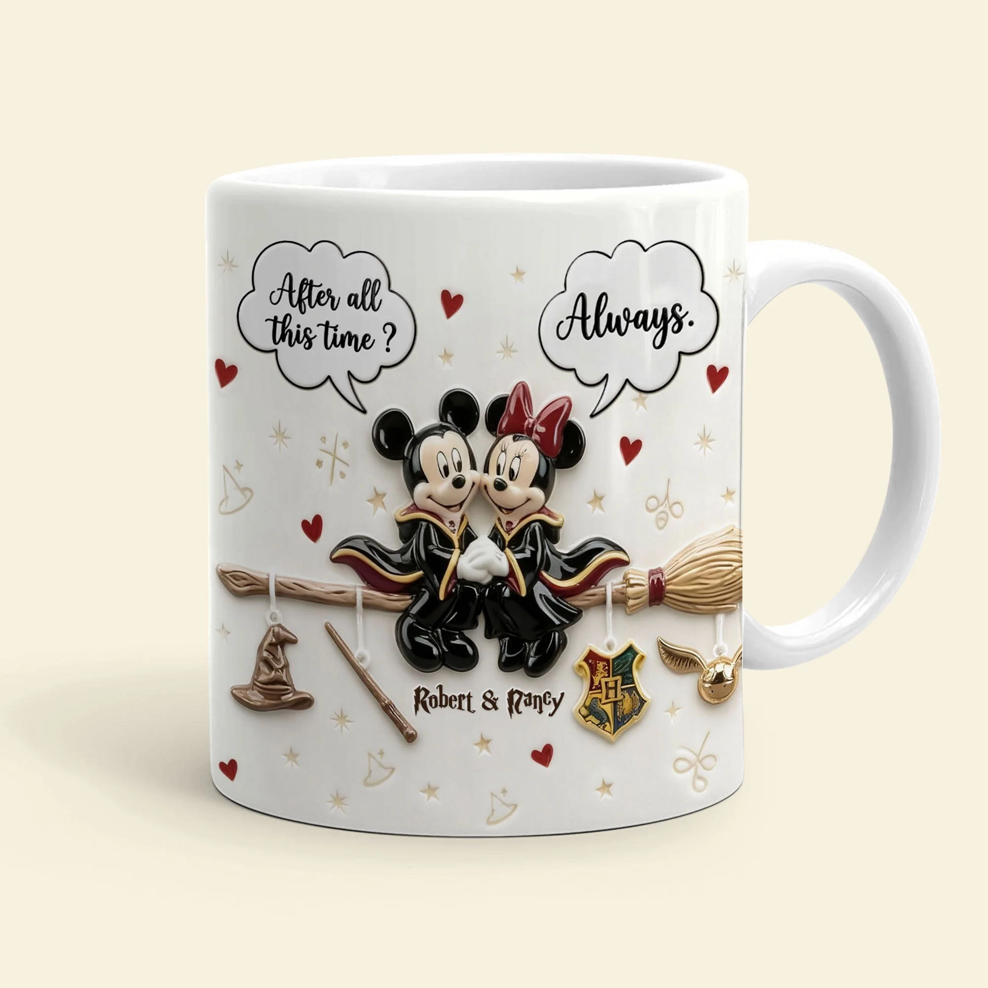 MkMo x Hapo Magic Mouse After All This Time Always - Personalized Edge-To-Edge Mug - Gift For Couples, Movie Fans NL122 - Image 3