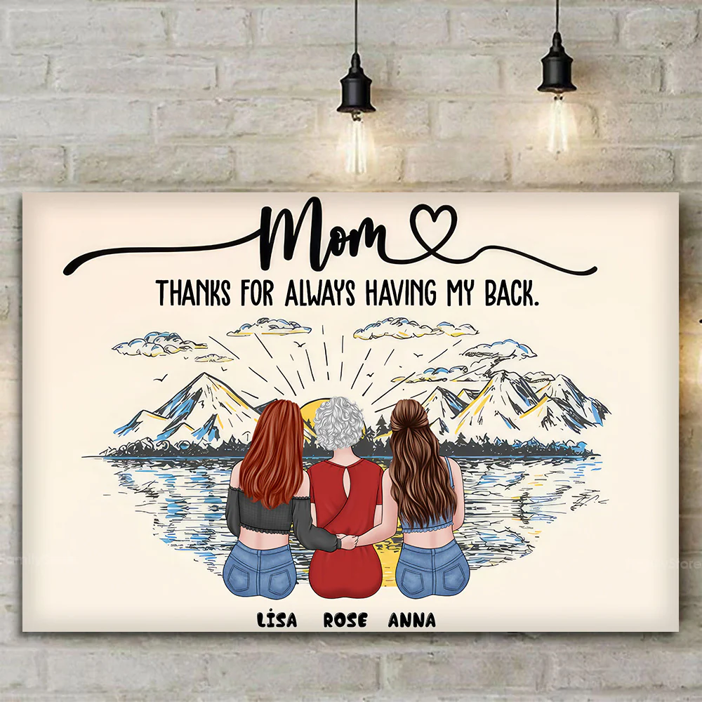 Mom, Forever Your Babies We Will Be - Personalized Canvas Poster - Gift For Mom, Mother's Day | GR24 NA94