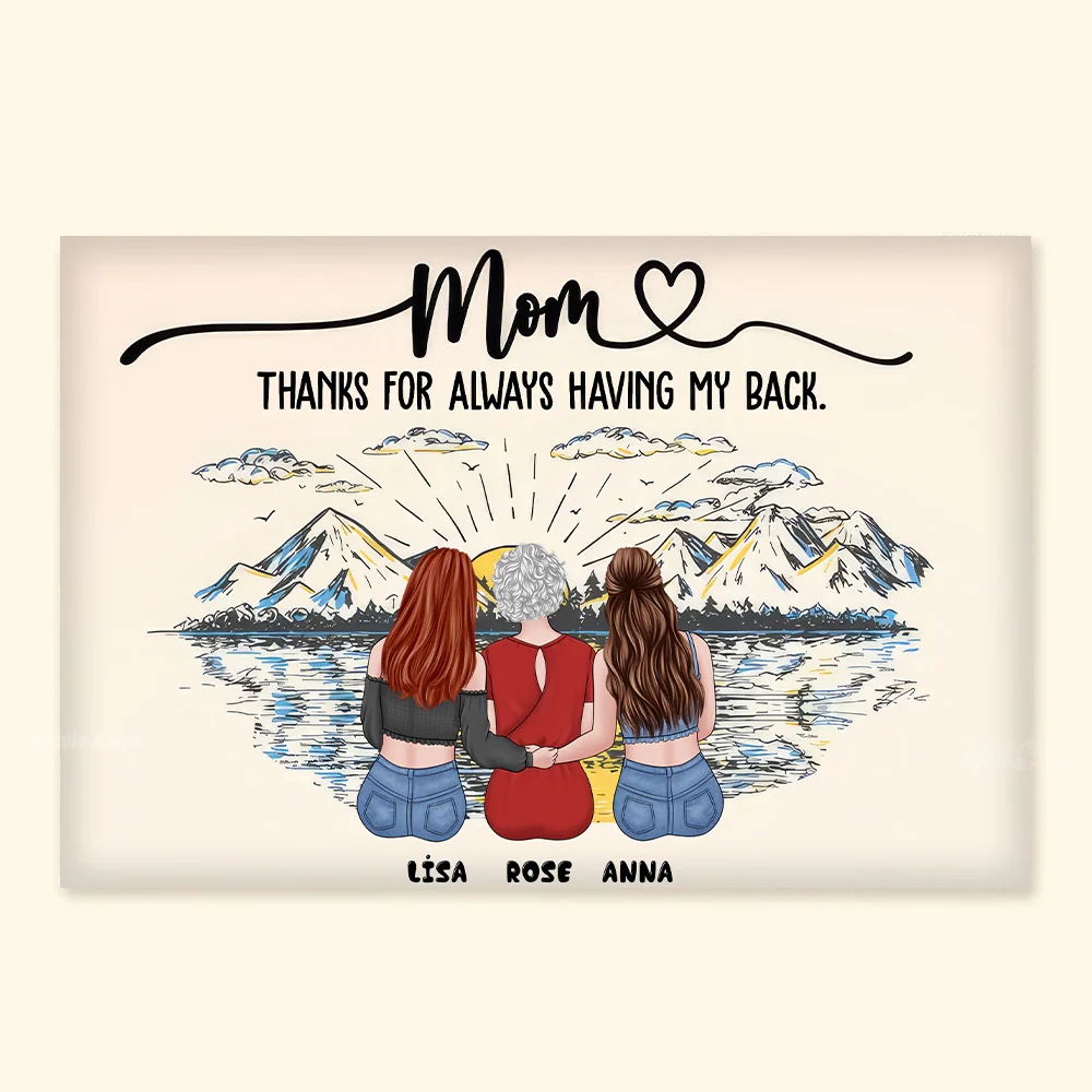 Mom, Forever Your Babies We Will Be - Personalized Canvas Poster - Gift For Mom, Mother's Day | GR24 NA94 - Image 3