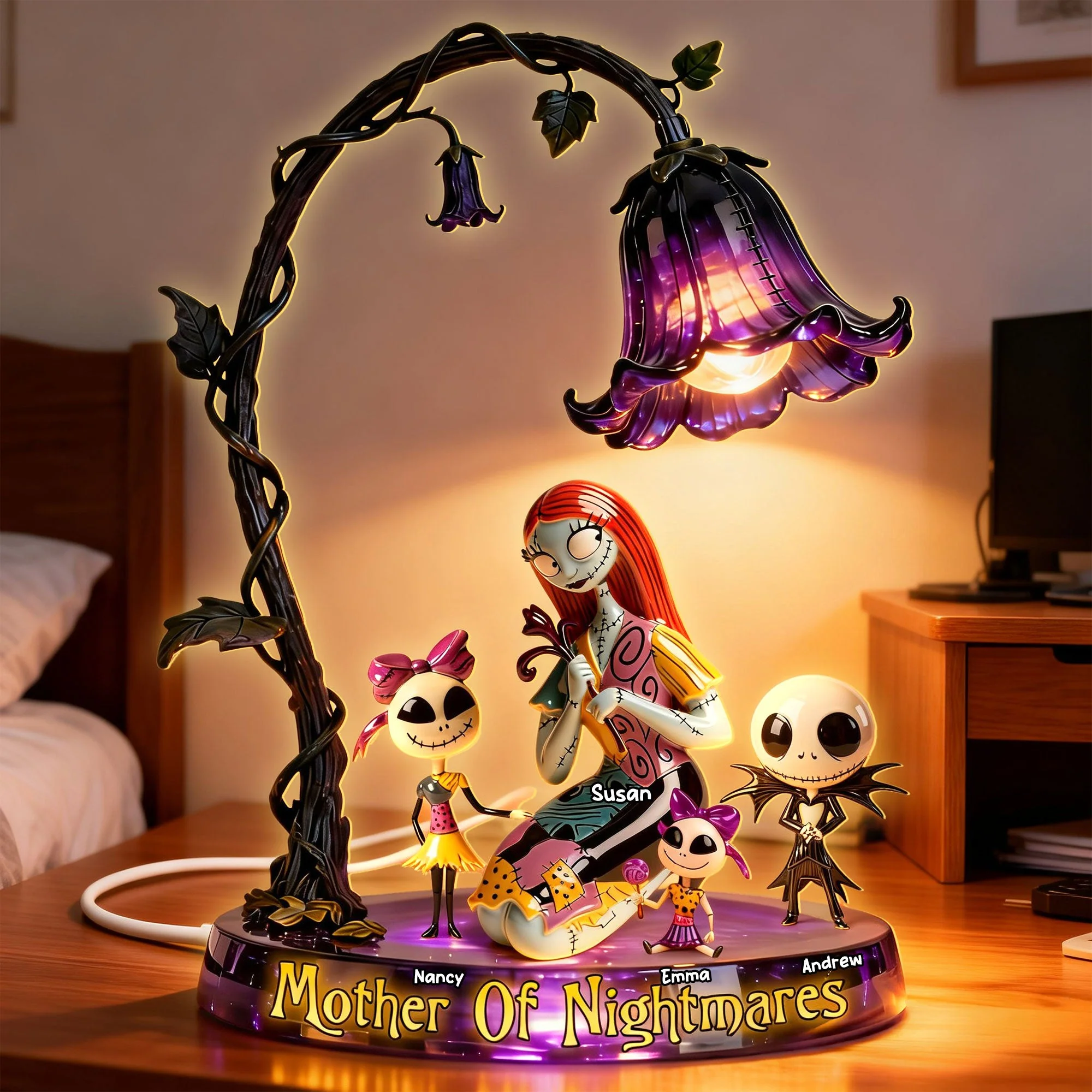 Mother Of Spooky - Personalized Custom Shape Acrylic Light Box - Gift For Mom, Movie Fans HH01 - Image 3