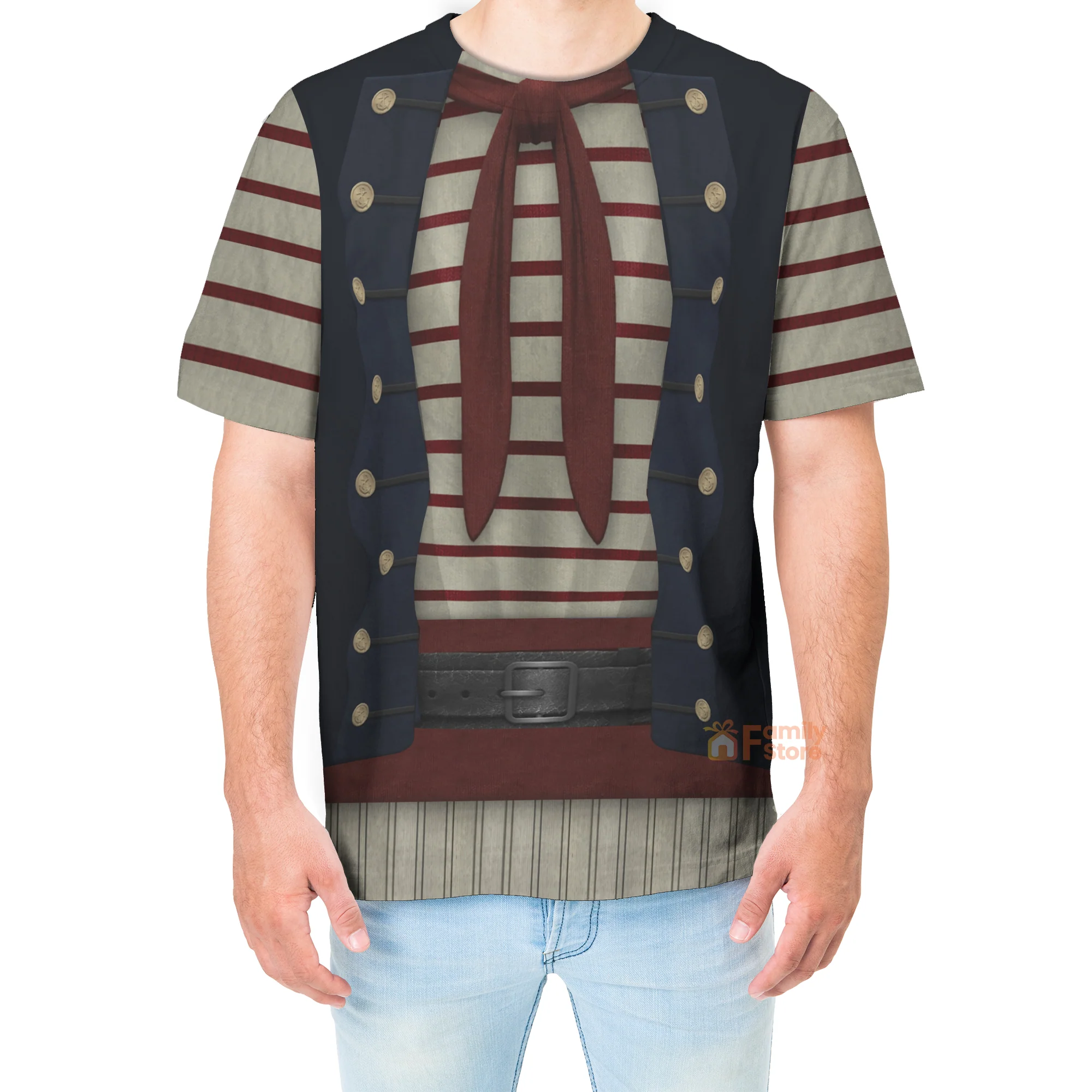 Mr. Smee Peter Pan & Wendy Costume T-Shirt - Image 4