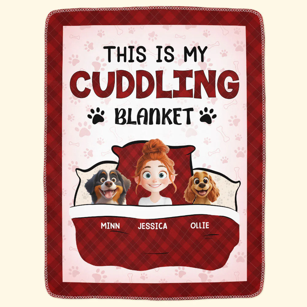 My Cuddling Blanket Cartoon Pet - Personalized Blanket - Gift For Pet Lovers, Dog Lovers, Cat Lovers | CLP15 NA94 - Image 2