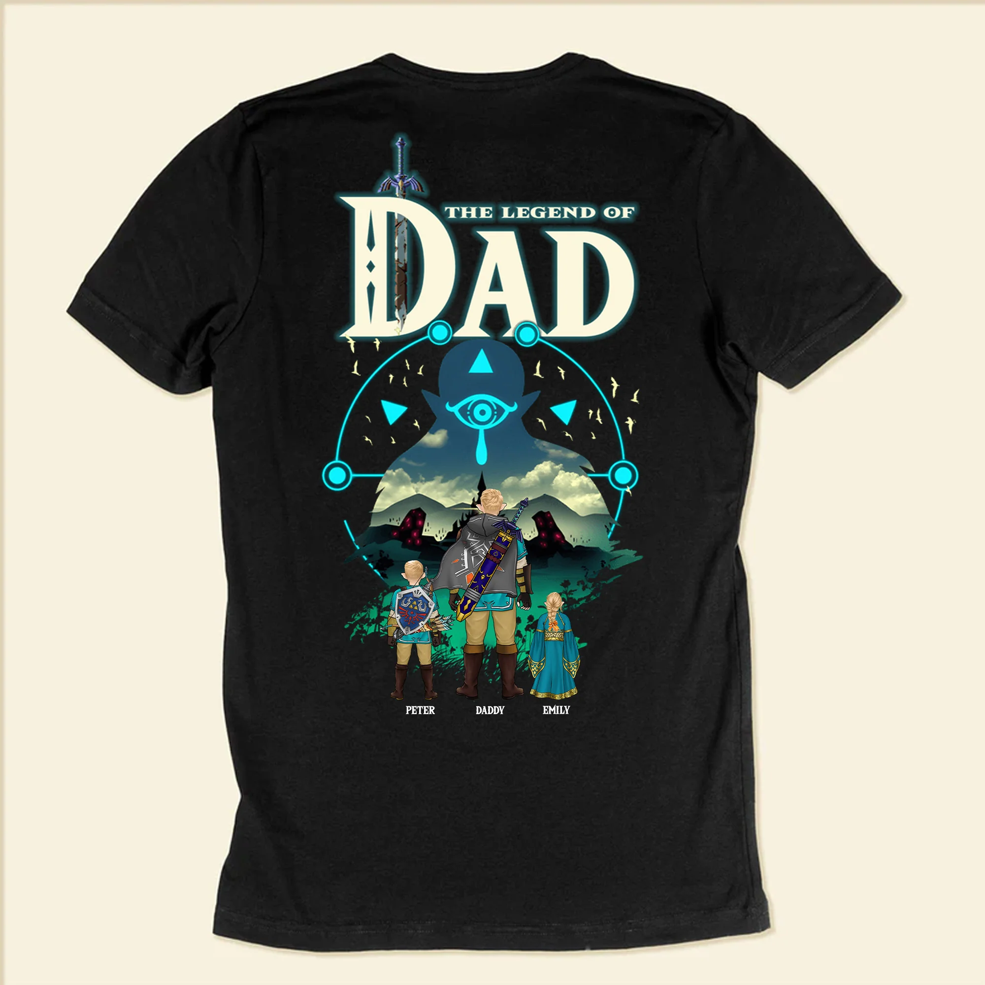 Zelda My Dad Is As Powerful As Ganon - Gift For Father's Day - Personalized Shirt 2 Side - Image 6