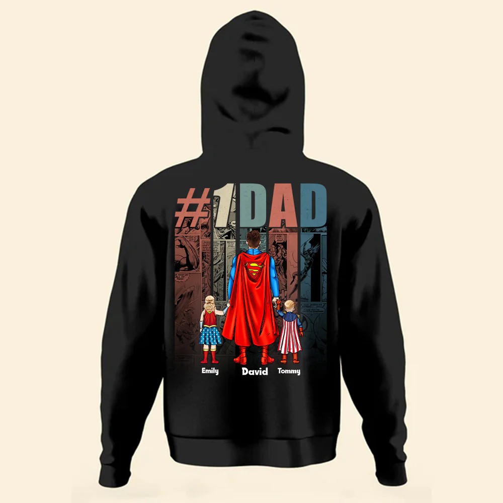 Super Hero My Dad Is On Top Of Top 1 Dad In The World - Gift For Dad, Father's Day CL02 - Image 2