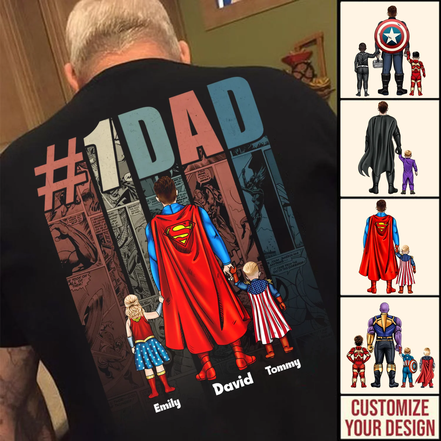 Super Hero My Dad Is On Top Of Top 1 Dad In The World - Gift For Dad, Father's Day CL02 - Image 3