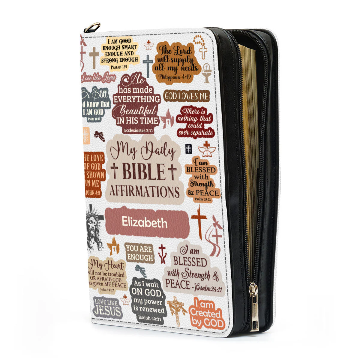 My Daily Bible Affirmation - Thoughtful Gift For Christians - Personalized Bible Covers - AT4081229 - Image 6